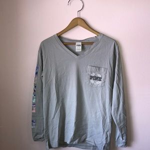 Long-sleeve Activewear Tee By Pink Victoria Secret